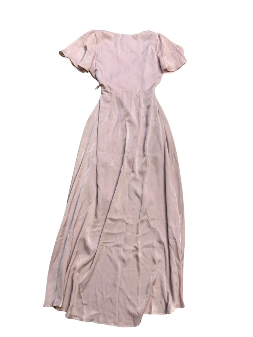 J.O.A. Blush Pink High-Low Wrap Dress XS Fairy Romantic Whimsical Prom Wedding